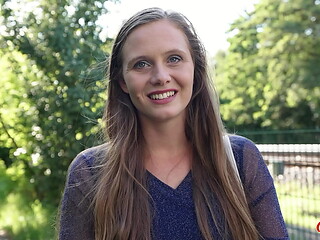GERMAN SCOUT - Natural Girl Riddy with hairy Pussy get multiple Orgasm at Pick Up Casting
