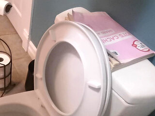 I Piss and Prepare to Visit the Public Restroom All Night. Already I Taste and Become Extremely Excited