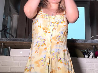 In a Summer Dress with No Panties