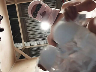 Sexy MILF Mirsur Dancing Naked At Home - Hairy Pussy & Big Tits Brunette