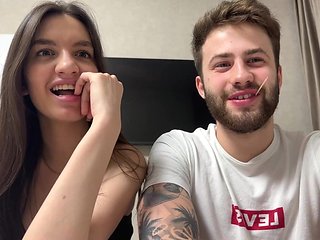 Teen Camgirl - Homemade couple show on webcam