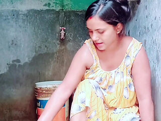 I went to bhabhi's house during summer vacation and enjoyed a lot with my lovely bhabhi, Full Hindi Viral Video