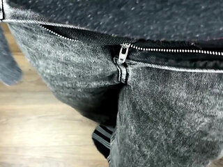 Husband Fills My Red Panties with His Warm Cum and I Will Go to Work in These Panties. My Fetish.