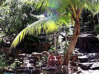 Having sex in a waterfall.