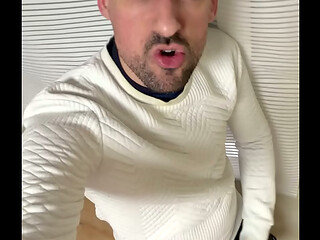 hot daddy goes verbal jerks off and nuts hard