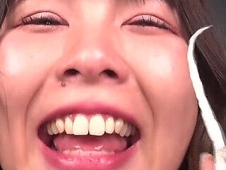 Aina Nagase Ends up with Her Face Soaked in Her Own Snot