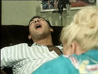 Hot Blonde Nympho Marina Takes Anal and Blowjob from Rocco Siffredi - Vintage Foursome Doggy Style