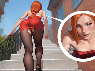 My Redhead Wife Trying Rough Deepthroat Liveonline - 3D Hentai Animated Porn - Mila Ai