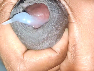 Three days cumm white sauce in bathroom