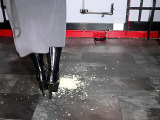 Crushing Noodles in Pvc Boots