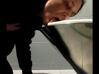 Public toilets licking