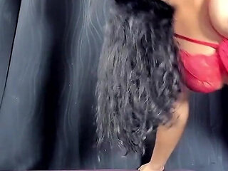 Stepmother Interrupts Her Cleaning, Then She Has to Clean Again Because of the Amount of Squirt She Makes From Her Wet Pussy