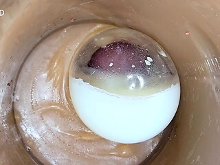 Cum Inside Me Over and Over! Camera inside Vagina toy Creampie Condom POV