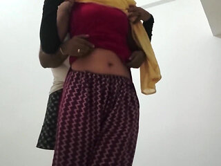 Hot Indian Dever Bhabhi Doggy Style Hard Core Sex at Home