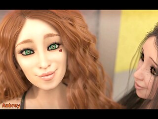 Teen cosplay, 3d animation, mummy