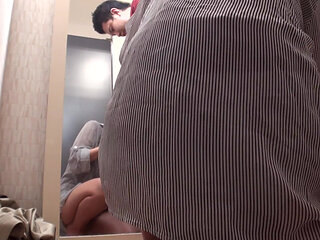 Alone with the Saleswoman in the Closed Fitting Room