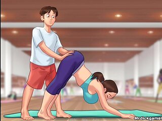 Steamy yoga session with my hot tutor in Summertime Saga