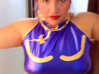 Disguised as Chun Li