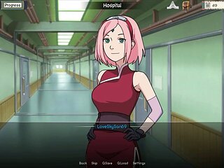 Naruto-themed 3D animated hentai with Sakura and Hinata getting down and dirty