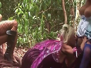 Tight Cunts Fucked Scene-3_three Blonde Fairies in Lingerie Enjoy Dust in the Forest