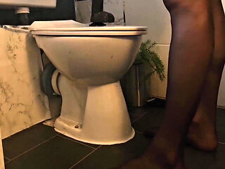 Sissy in Stockings Rides Her Dildo Pt1