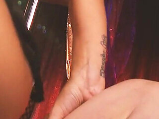 Gemma's Party Scene-2 trio of MILFs in Lingerie, Big Tits, Having an Orgy at the Disco