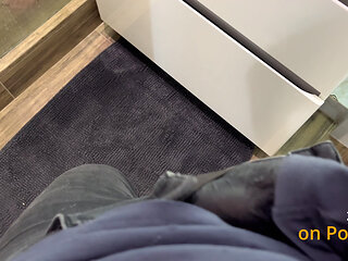 I Hired a Cleaning Girl She Caught Me in the Shower and Ended Up Sucking My Cock