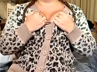 I Grabbed My Big Tits and Played with Them in Many Sweaters for My 63f Lesbian Roommate I Wanted to Scissor Lick and 69 Her
