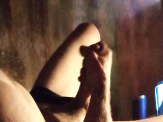 Jerking off to Porn and Long Moaning Orgasm