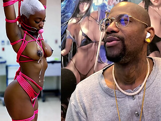 Tight Bald Tan Pussy Baddie Gets Ass Fucked, Jiggly Ass Ebony Girl Wrapped In Bondage And Drooling, Beautiful Smooth Armpit White Girl With Thicc Tits, AI Generated