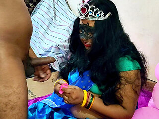 Indian Housewife on Her Birthday