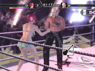 Rumble Roses XX Sebatian dominates Candy Cane
