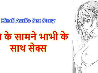 Hindi Sex Story - Chudai ki kahani - Sex with a Bhabhi in front of her husband