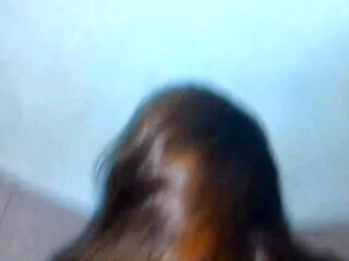 Stepdaughter Gives Me a Blowjob Secretly I Fuck Her on All Fours