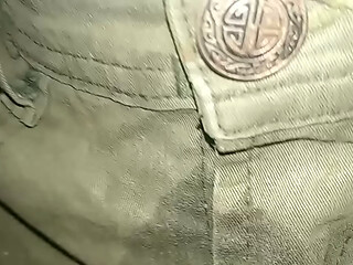 Pantal&oacute_n orinado con pa&ntilde_al de tela