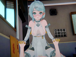[Zenless Zone Zero] &quot_Obol Squad Scandal&quot_ - Petite Seed Broken: POV Sandwich DP &amp_ Tied Up (4K/60FPS)