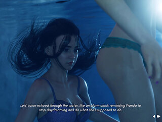 Mrs Denvers 17 Wanda and Lois Spend Quality Time Together in Swimingpool