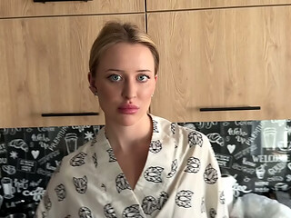 Family Therapy of a Stepfather and a Young Stepdaughter with Cum in Their Mouths!