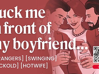 ASMR Audio Porn: First Time Hotwife Threesome at a Swingers Club with Cuckold Boyfriend &ndash_ Erotic Audio Story