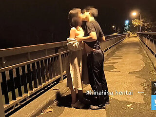 Japanese Amateur Outdoor Sex - Cute Girl Exposed Next to Car in Public