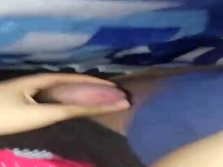Spanish stunner is using a fuck-a-thon fucktoy while fapping, because it perceives so tearing up excellent