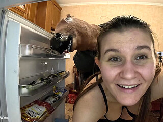 My husband pranked me while filming homemade video! Instead of him I was fucked by...