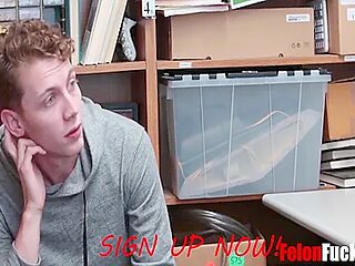 Black Cop Vilolates Teen 18+ Boys Asshole For Stealing 8 Min