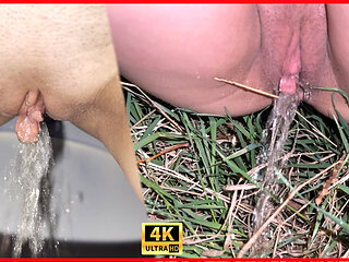 Compilation! Pissing in different public toilets! Close-up! POV!