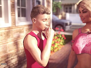 A hot blonde wife and stepmom gets left out of the action