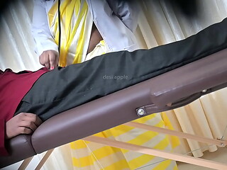 Lucky guy got handjob from doctor