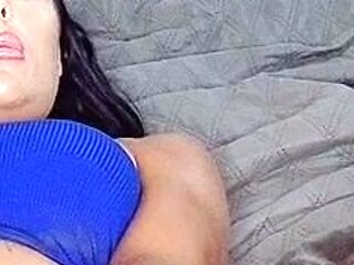 Amateur striptease and Solo masturbation
