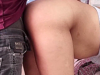 Secretly Saw Step Sister Changing Clothes, Then Fucked Her in Doggy Style