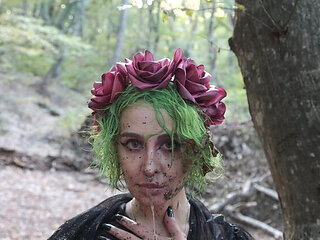 Forest Whore Halloween 2025 Extreme Filth & Humiliation - Outdoor Anal Fisting & Pissing