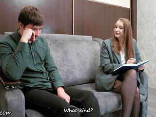 Doctor, I Can't Get Hard! Sexologist Fucked Me And I Cum Inside Her! Surprise Creampie!